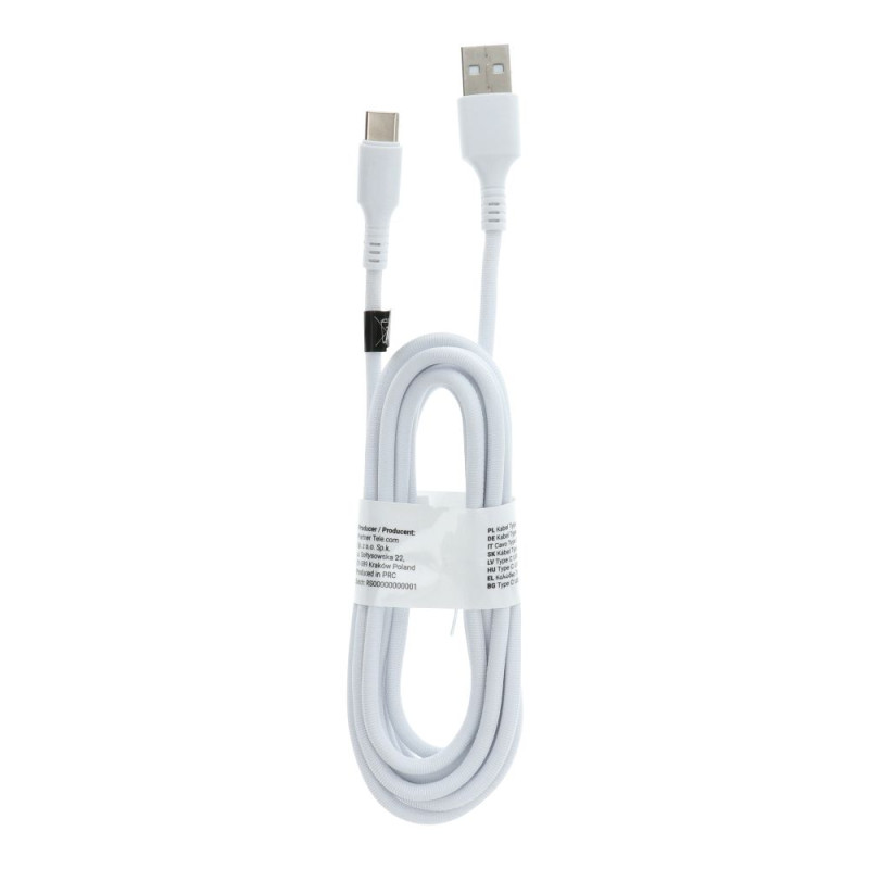 Cable USB - Type C 2.0 C279 white 2 meter