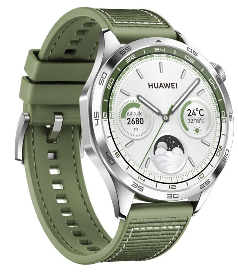 Huawei Watch GT 4 46mm Green Woven Strap