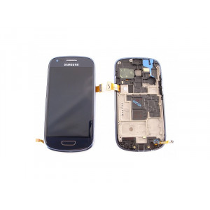 LCD display + Dotyk + predný kryt Samsung i8190 Galaxy S3 mini Blue