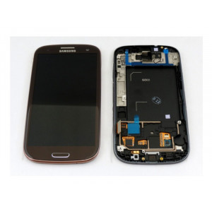 LCD display + Dotyk + predný kryt Samsung i9300 Galaxy S3 Brown