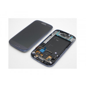 LCD display + Dotyk + predný kryt Samsung i9300 Galaxy S3 Ceramic Blue