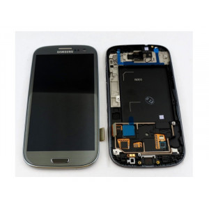 LCD display + Dotyk + predný kryt Samsung i9300 Galaxy S3 Grey
