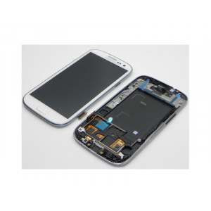 LCD displej + predný kryt + dotyk Samsung i9300 Galaxy S3 Ceramic White
