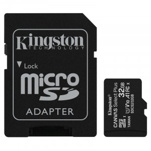 microSDHC 32GB Kingston Canvas Select + w/a (EU Blister)
