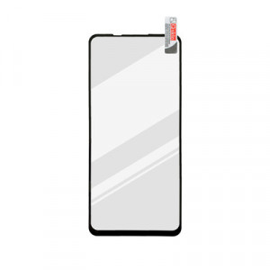Xiaomi Redmi Note 9 čierne Full Glue sklenená fólia,  Q sklo
